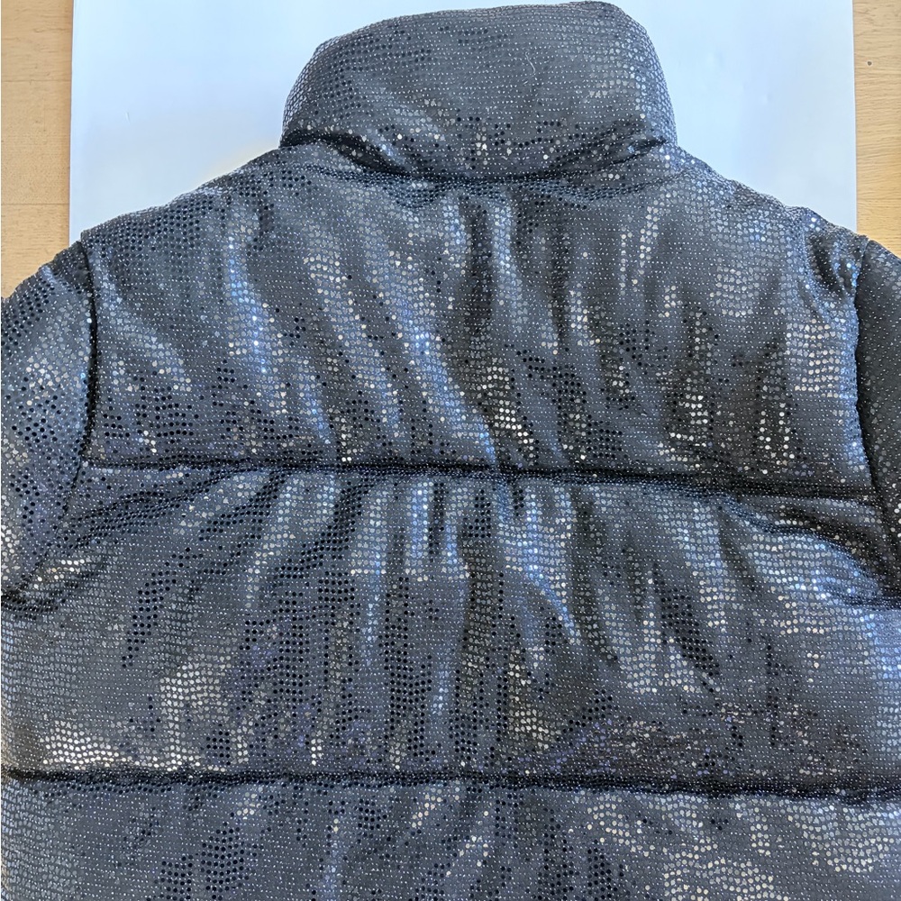Baccini Black Sequin Puffer Jacket - image 2